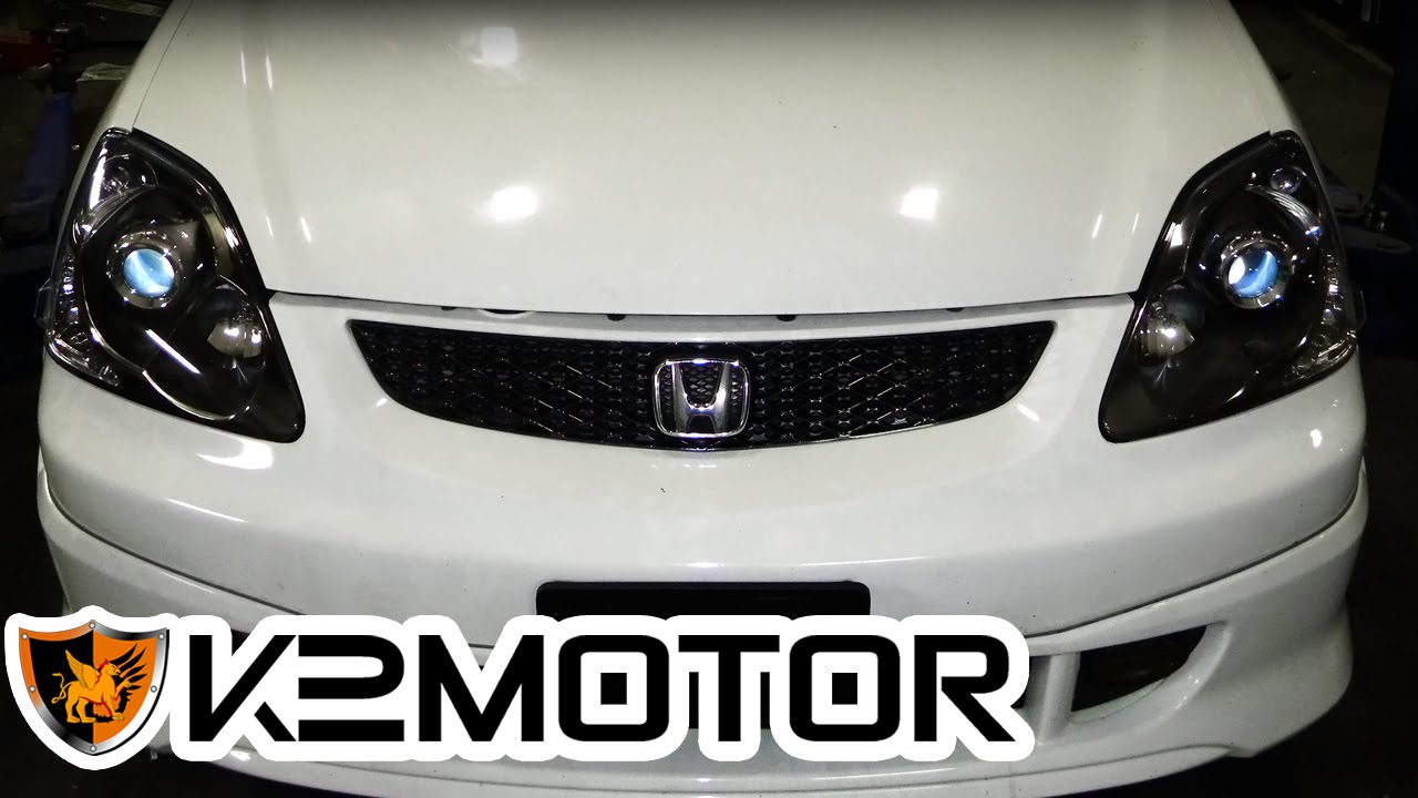 K2 MOTOR INSTALLATION VIDEO: 2002 - 2005 HONDA CIVIC SI ...