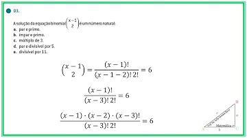 Exercícios - Números binomiais e Triângulo de Pascal