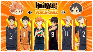 Haikyuu Voice Quiz | Guess the character voice | Haikyuu quiz screenshot 1