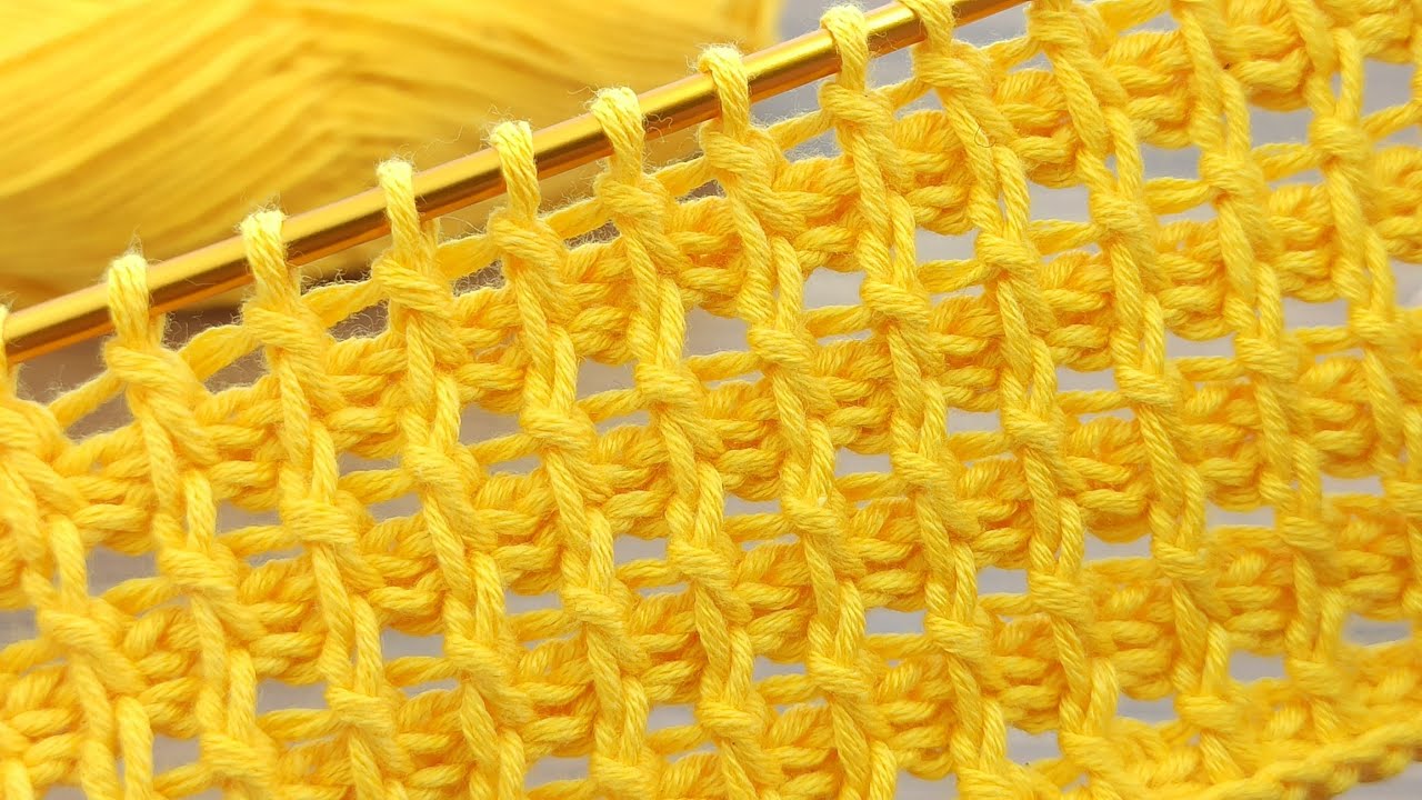 PERFECT👌💯 TASARIM MODEL * Super Easy Tunisian Crochet Knitting for ...