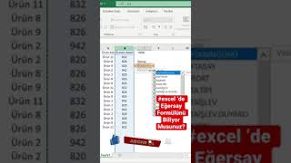 #Excel ‘de Eğersay Formülünün Kullanımını Biliyor Musunuz? #shorts | Oğuzhan ÇOLAK