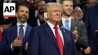 WATCH: Trump enters RNC with bandaged ear after assassination attempt