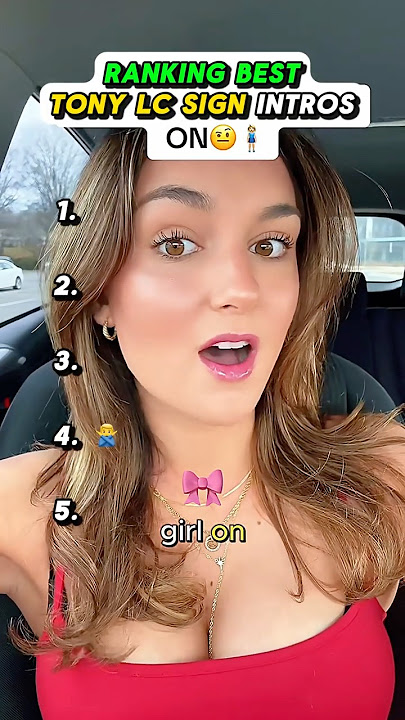 💅 🙅‍♂️ 🔇 ☝️ 🫨 | Ranking Best Tony LC Sign Intros 3 🔥 🏆