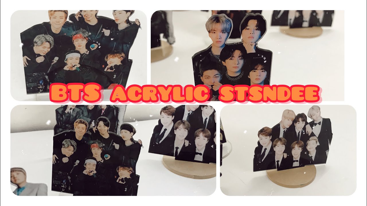 How to make BTS acrylic standees ,group and individual standee