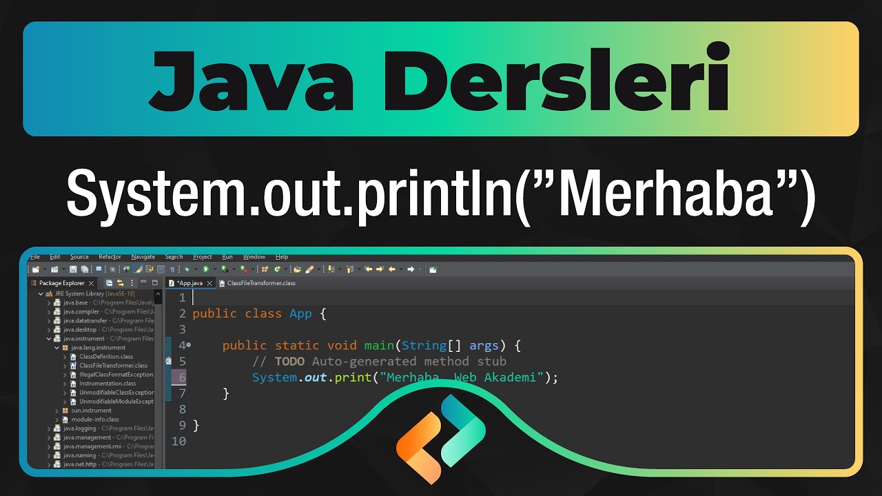 System Out Println | Java Dersleri - YouTube