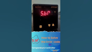 Error Code in Temperature Controller (s.bj /s.br) @JRTS