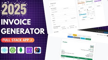 Invoice Generator using React + Spring Boot + MongoDB | PDF Export,Email, Download | College Project