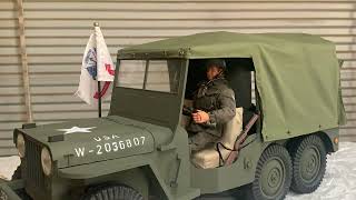 1/6 scale WWIi 6x6 Willy’s Superjeep cargo truck