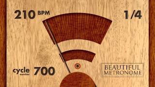 Download lagu 210 BPM 1/4 Wood Metronome HD