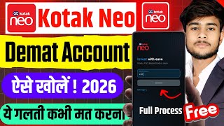 Kotak Neo Demat Account Opening | How To Open Demat Account In Kotak Neo | Demat Account With Kotak