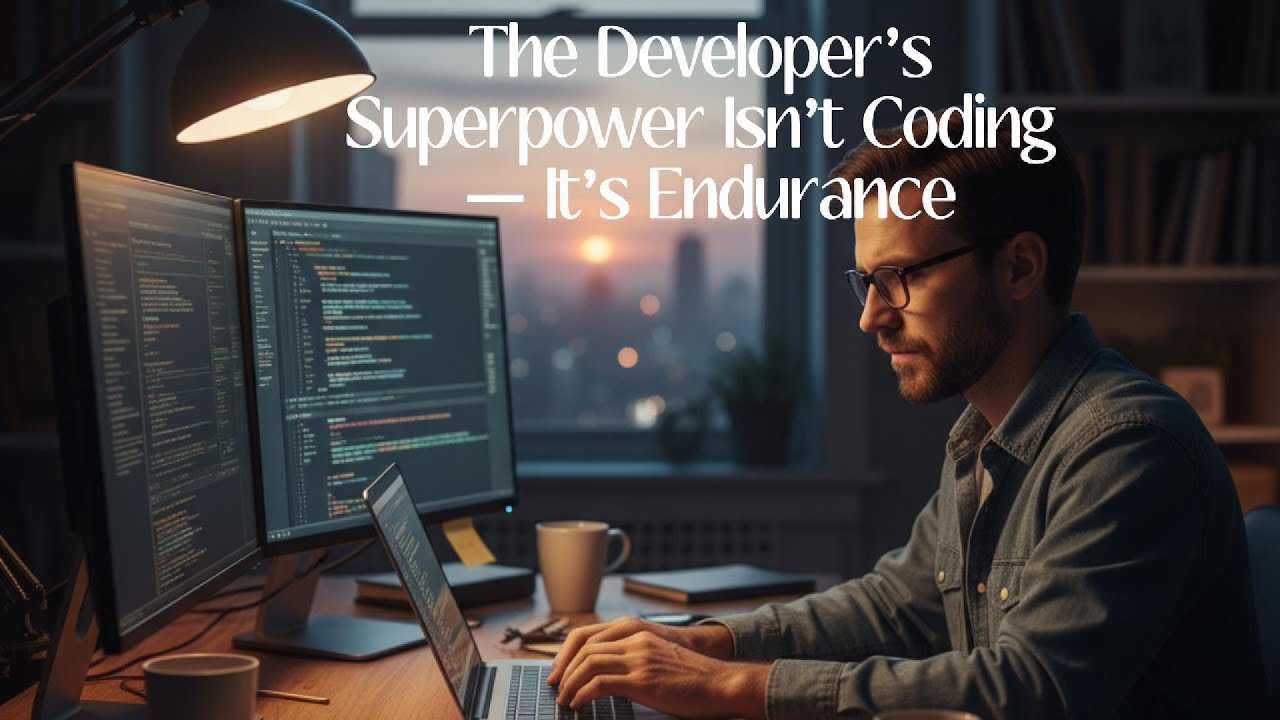The Developer’s Superpower Isn’t Coding — It’s Endurance - YouTube