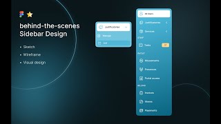 UI/UX Design Sidbar menu Figma