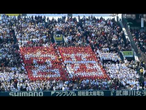 甲子園 宮崎西高校 鮮やかな人文字と大迫力応援歌 (最優秀応援団賞)