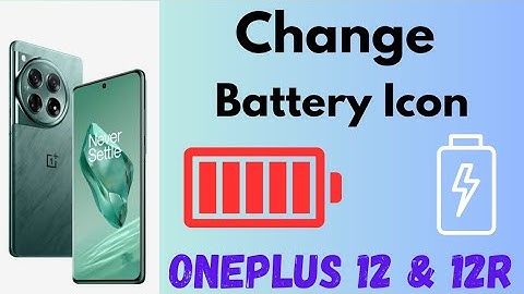 How to Change Battery Icon Style in OnePlus 12, 12R | Oxygen OS 14