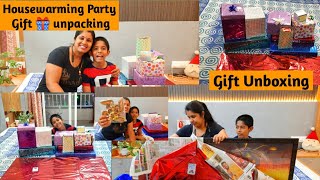 গৃহপ্রবেশে কি কি উপহার পেলাম | Gift Unboxing | Housewarming Party Gift Unboxing