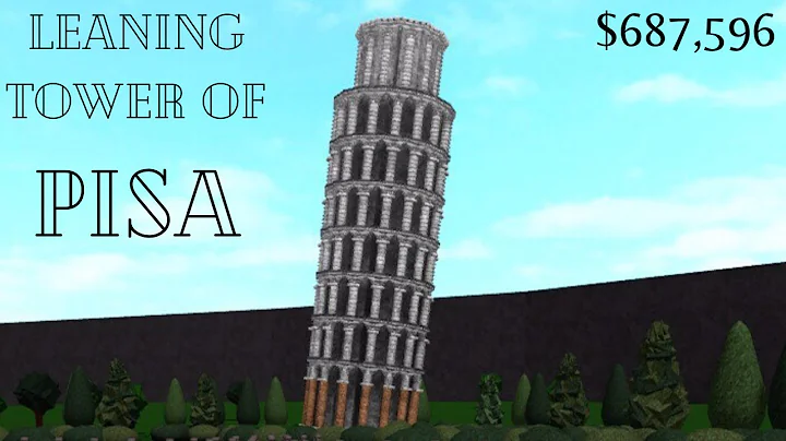 Leaning Tower of Pisa in Bloxburg | Speedbuild