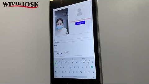 8inch face recognition temperature measuring: to set employee information on LAN (network) version