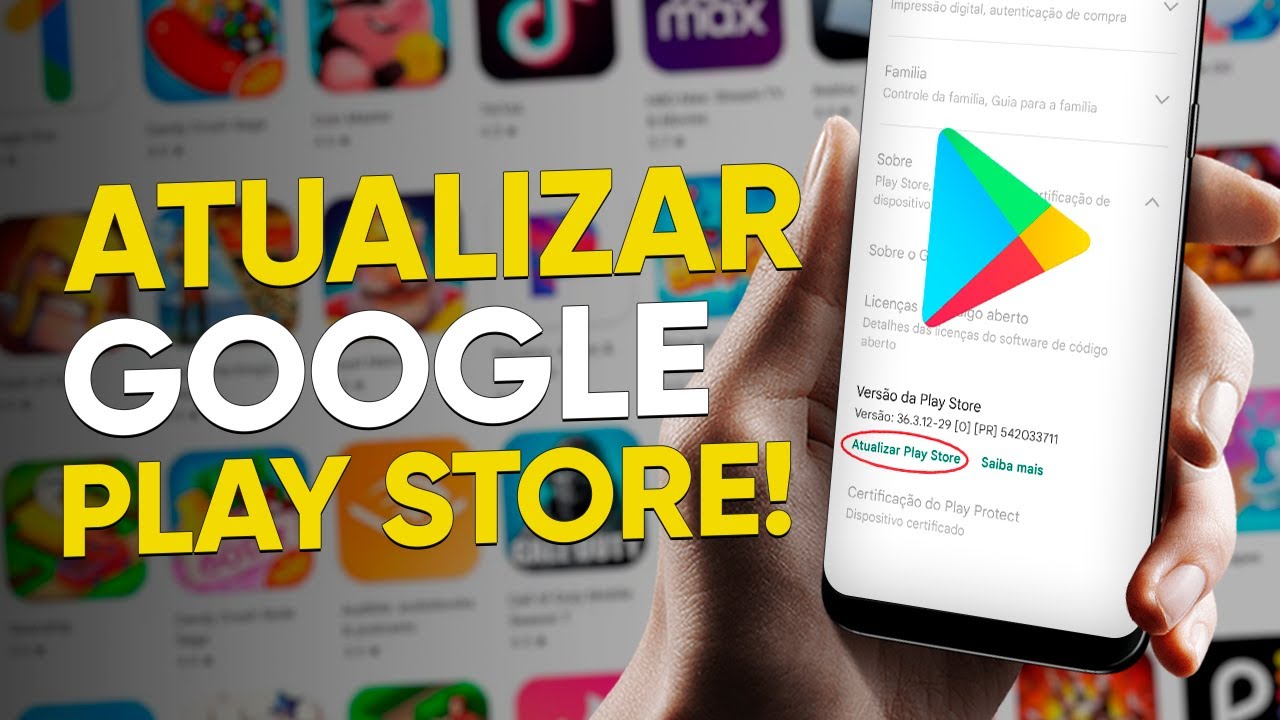 Como ATUALIZAR PLAY STORE (2023) - Versão Mais Atual 