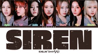 ICHILLIN’ (아이칠린) SIREN [Color Coded Lyrics | Rom | Han | Eng]