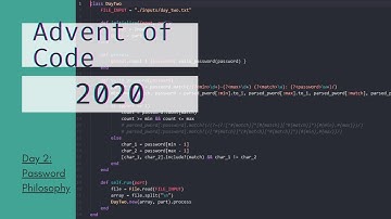 Day 2 : Password Philosophy | Advent of Code 2020