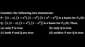 test for basis for vector space linear algebra engineering iit jam mathematics gate csir net cmi