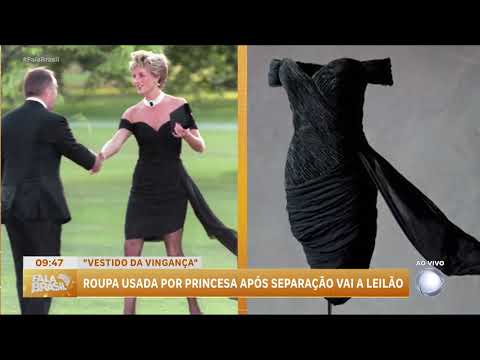 ‘Vestido da vingança’,usado por Princesa Diana após separação,será leiloado em Nova York