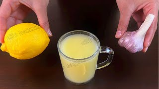 ⁣Damarları temizlemek için doğal çözüm! limon ve sarımsak!