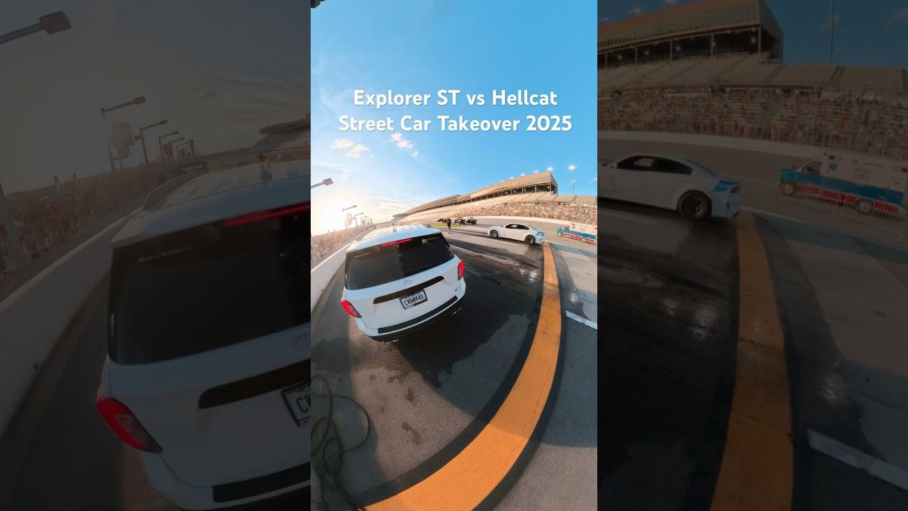 Explorer ST vs Hellcat Charger on Beadlocks 