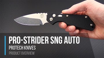 Protech Knives Pro Strider SnG Button Lock Automatic Overview