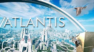 Breathtaking ATLANTIS The Fabled Lost City - digital remake fly over tour with relaxing music
