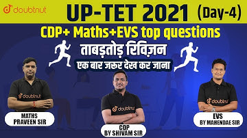 Crack UP-TET Exam | UPTET Marathon Class 2021-Day 4 | CDP, MATH & EVS | UPTET Full Syllabus Revision