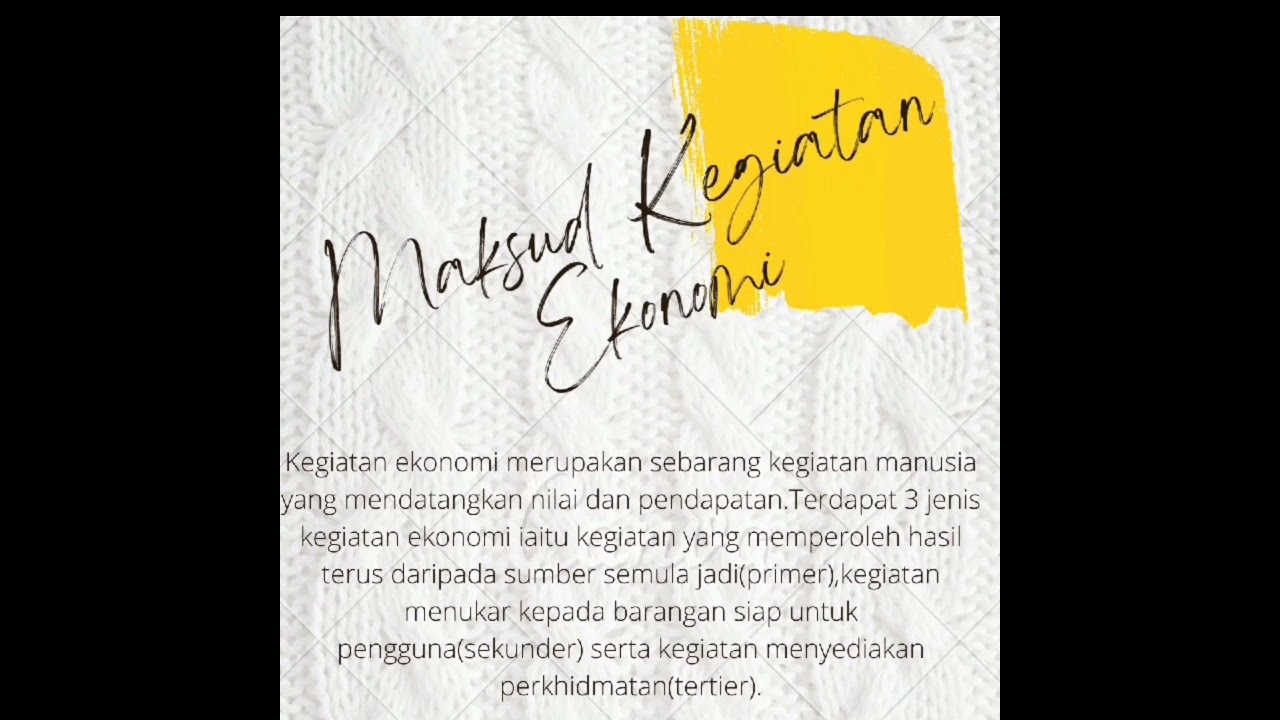 Kerja Lapangan Geografi Tingkatan 3 Kegiatan Ekonomi Youtube