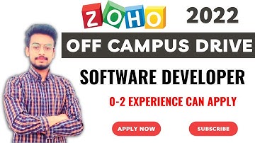 Zoho Off Campus Hiring | Software Developer | Latest Jobs | Alert | Inteview | Must Watch