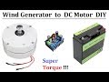 12v to 24v Wind Turbine Generator as Brushless DC Motor - BLDC High Torque