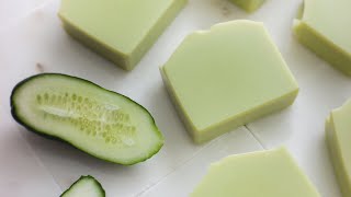 Homemade cucumber soap A cooling recipe