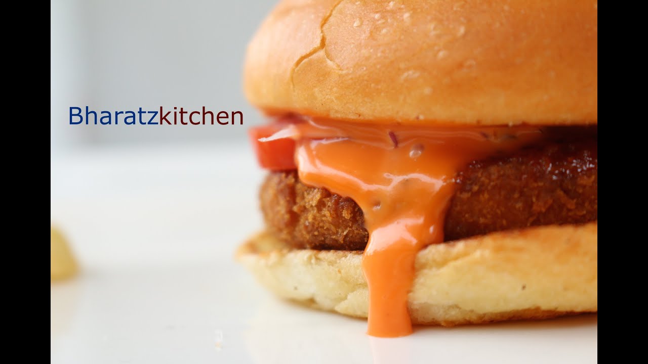 HOW TO MAKE MCDONALDS MC ALOO TIKKI BURGER - Recipe by bharatzkitchen