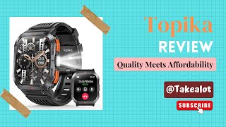 Topika Smart Watch with Flashlight for Men Women 2.02" HD Bluetooth Calls screenshot 3