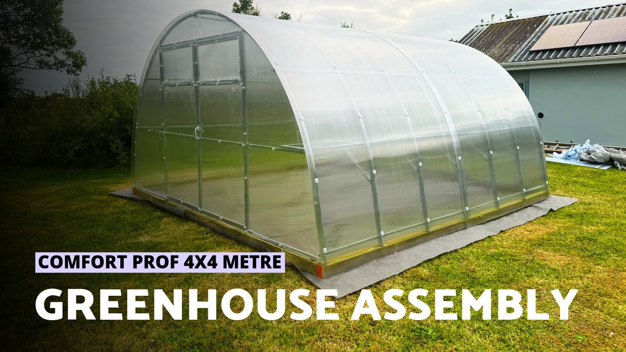Polycarbonate Greenhouse Comfort Prof 4x4 m | How to Assemble