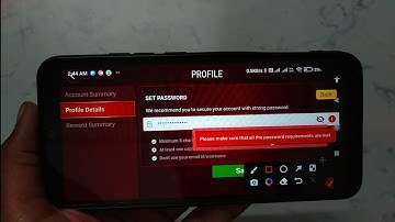 How to fix Please make sure that all the password requirements are met. in junglee Rummy