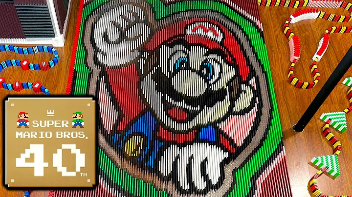 Super Mario Bros. 40th Anniversary IN 2 MILLION DOMINOES!