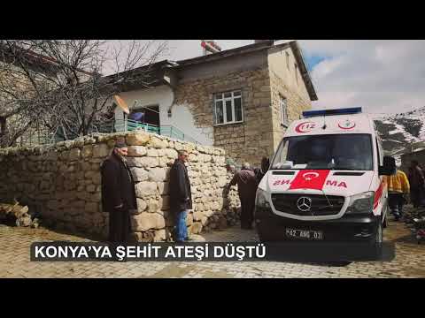 Konya'ya şehit ateşi düştü