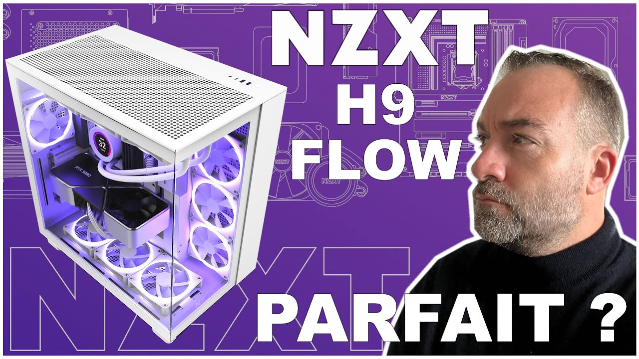 Boitier PC NZXT H9 Flow - Blanc –