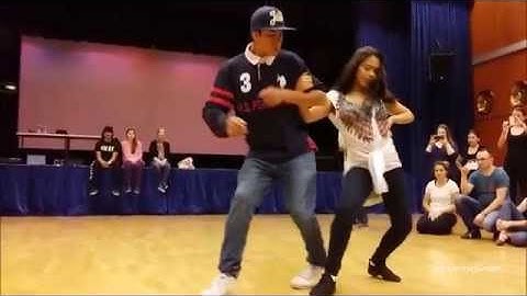 Dadinho & Nathália -Zouk demo 1 @ 2015 Mega Zouk & Samba Weekend, Vienna