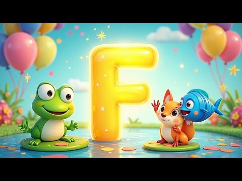 Letter F Song – Frog, Fish & Fox Fun ABC Nursery Rhymes for Kids - YouTube