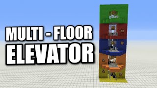 Minecraft Ps4 Elevator Multi Floor Up Down Tutorial