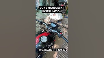 KTM DUKE HANDLEBAR INSTALLATION | TVS APACHE RTR 200 4V