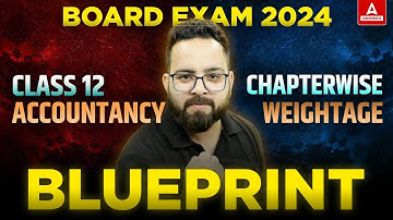 Class 12 Accountancy Blue Print | Chapter wise Weightage | Class 12th Accounts | By Aman Sir