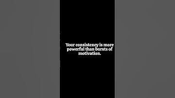 Consistency = Motivation 🚀 The Real Secret to Success #shorts