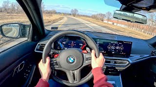 2023 BMW M3 Competition xDrive Edition 50 Jahre - POV Test Drive (Binaural Audio)