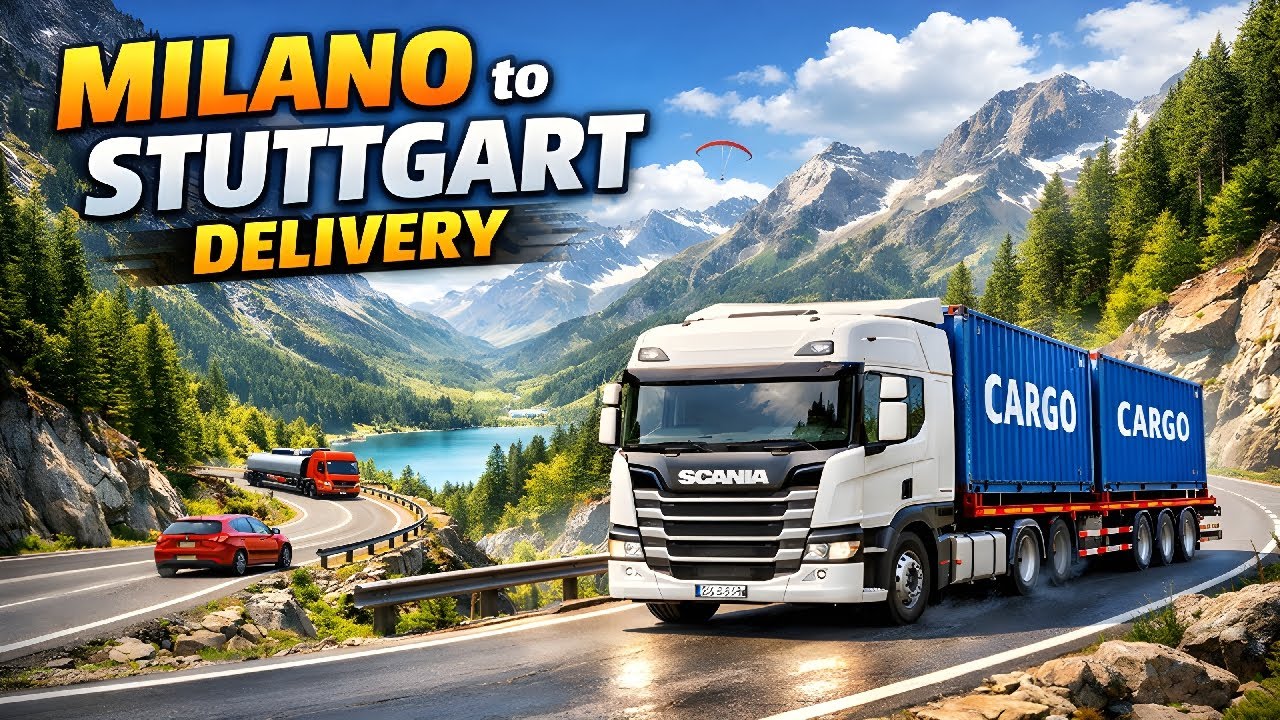 Truckers of Europe 3 🚛 Milano to Stuttgart LIVE | Realistic Highway Delivery 🔥 #TOE3 #LiveStream